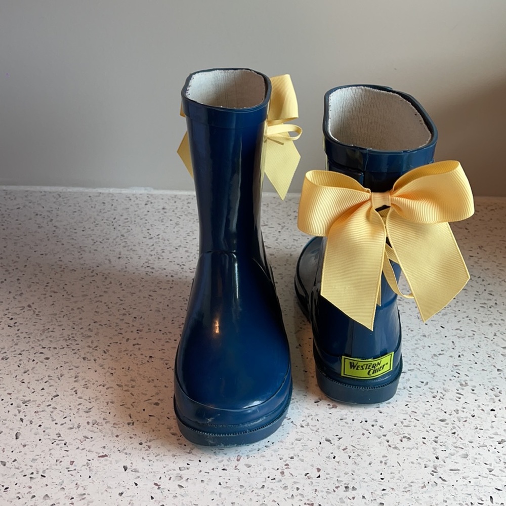 💛Back Bow Toddler Rain Boots 💛